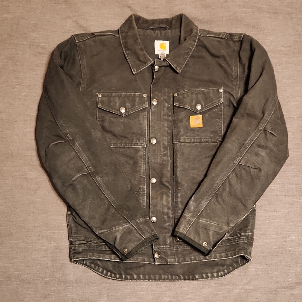 Carhartt Men's Charcoal Shirt Jacket